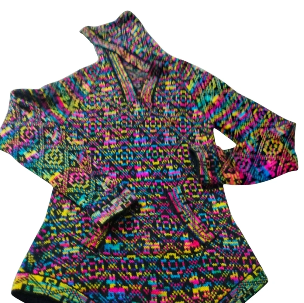 One‎ of a Kind Hand Made Knit Piñta Festival Burro (donkey) Party Sweater S/M